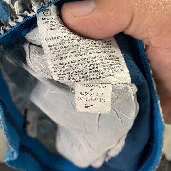 Nike Shorts Mens M Kobe Bryant Emerge Hyper Elite Reptile Print Blue Basketball - Picture 9 of 11